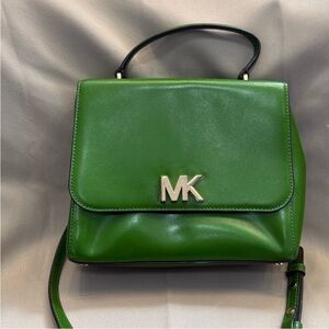 Michael Kors Green Leather Handbag